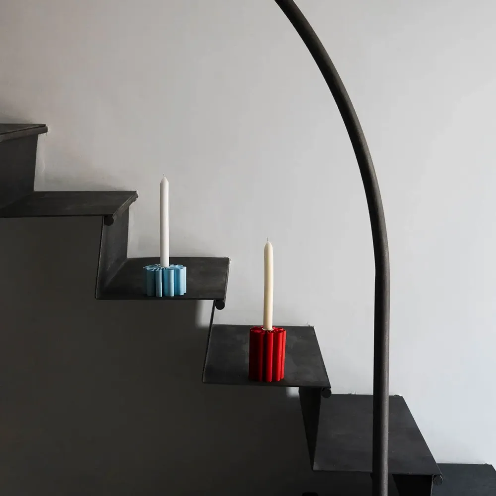 Design objects - small and large candle holder from the pedalo collection - ATELIER MAHD