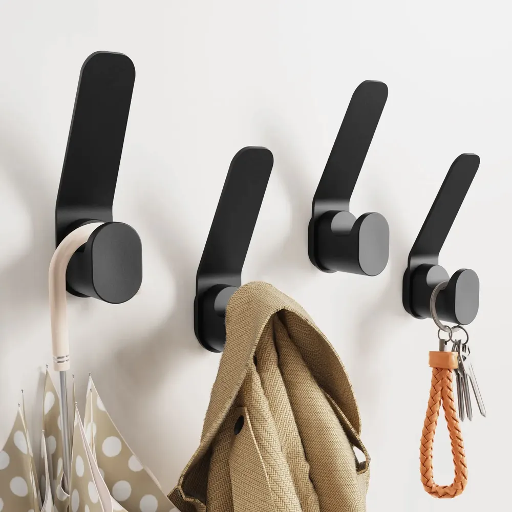 Etagères - KAPANOU Crochet Mural AAA04-Black - KAPANOU