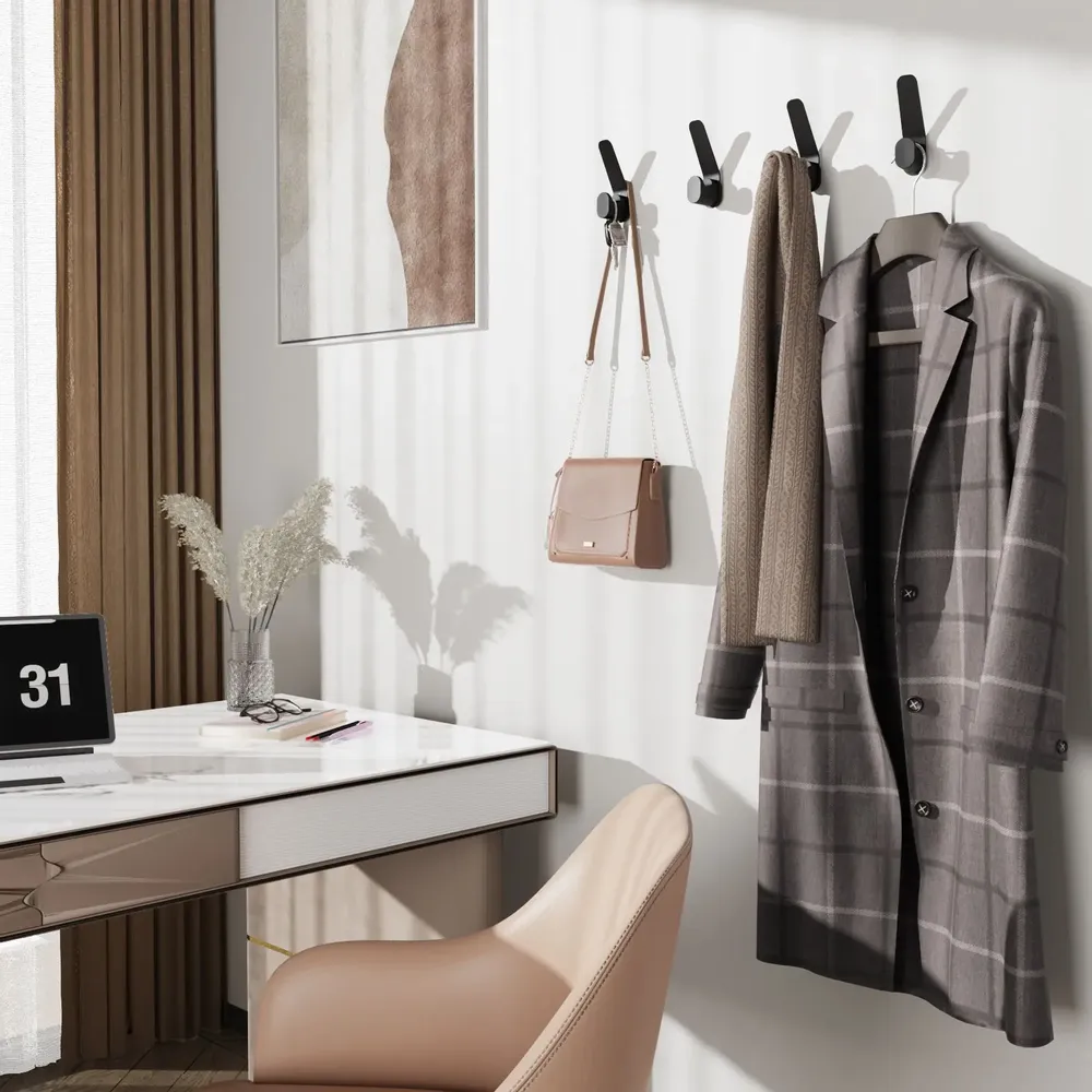 Etagères - KAPANOU Crochet Mural AAA04-Black - KAPANOU