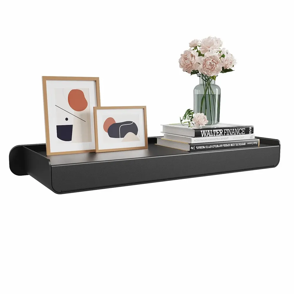 Shelves - KAPANOU Wall Shelves Storage AAA06-Black - KAPANOU