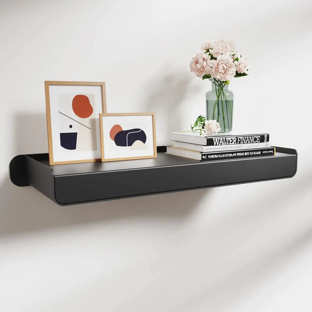 Shelves - KAPANOU Wall Shelves Storage AAA06-Black - KAPANOU