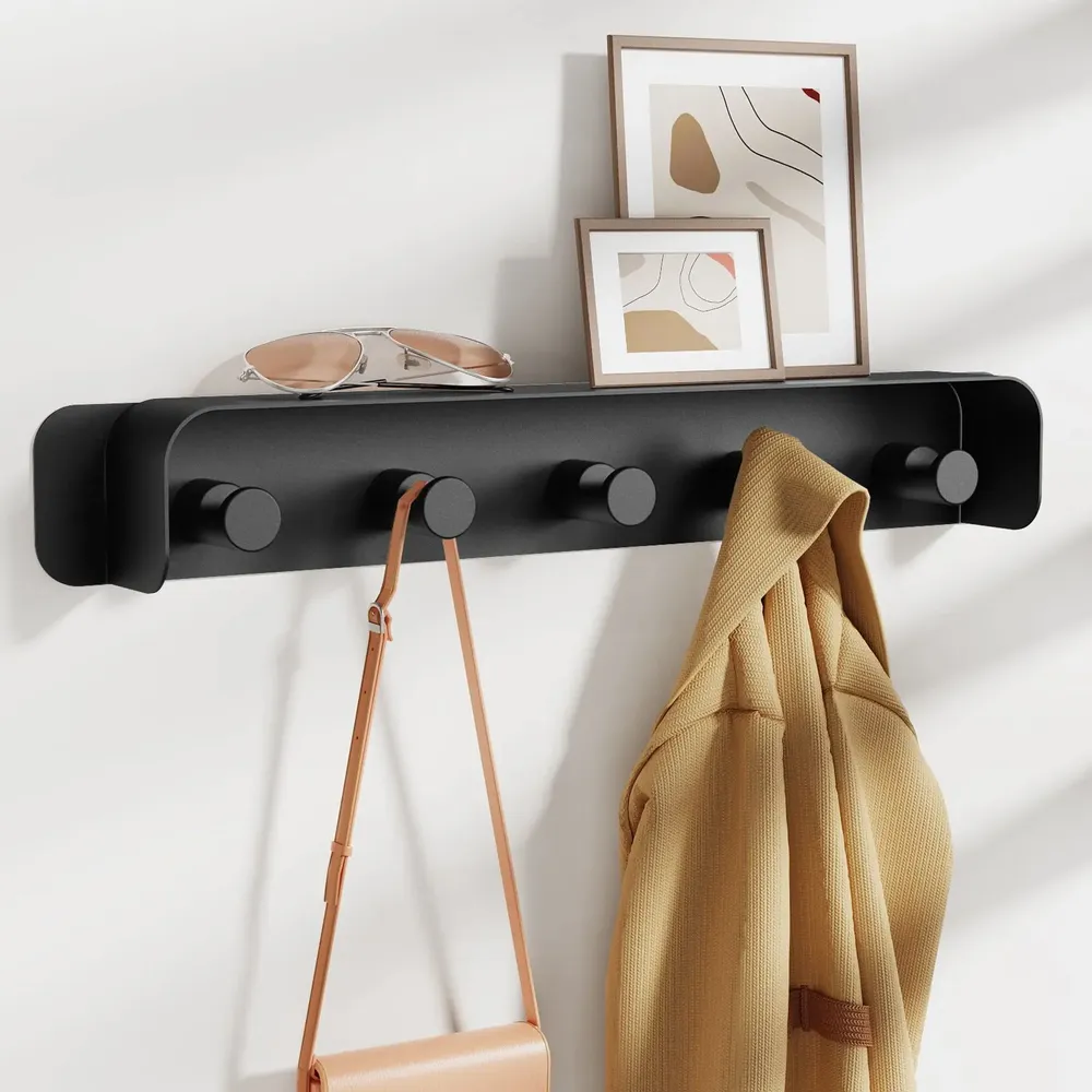Shelves - KAPANOU AAA08-Black Wall Coat Rack - KAPANOU