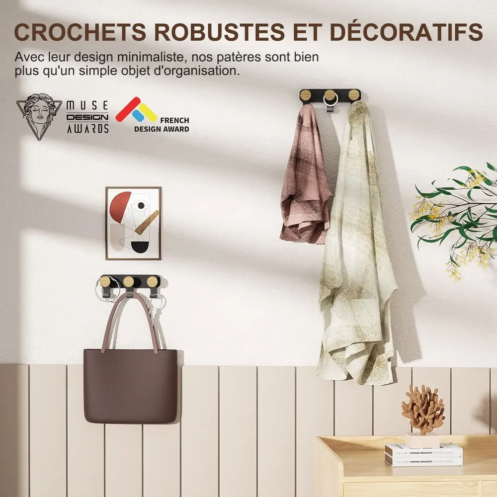 Etagères - KAPANOU Rangement pratique BBB05-Black - KAPANOU