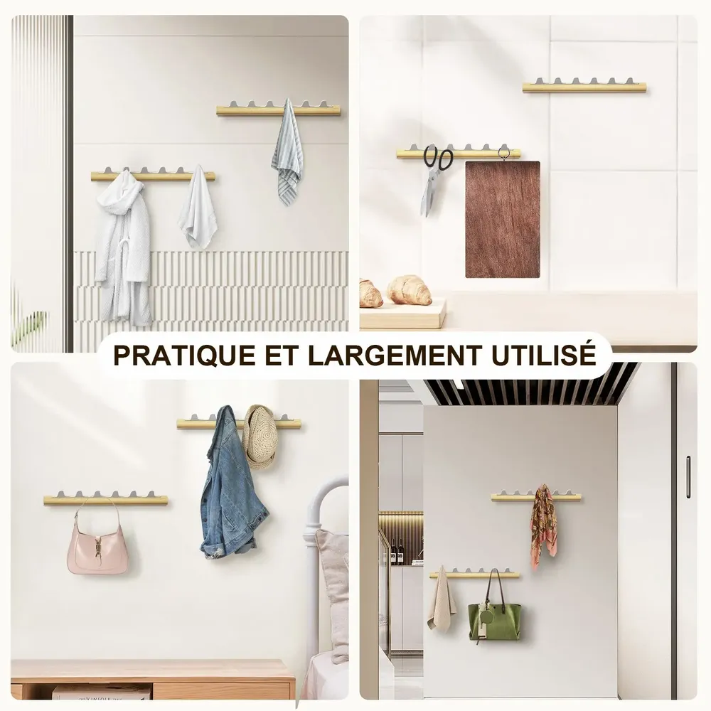 Etagères - KAPANOU  Porte-manteau mural BBB06-White - KAPANOU