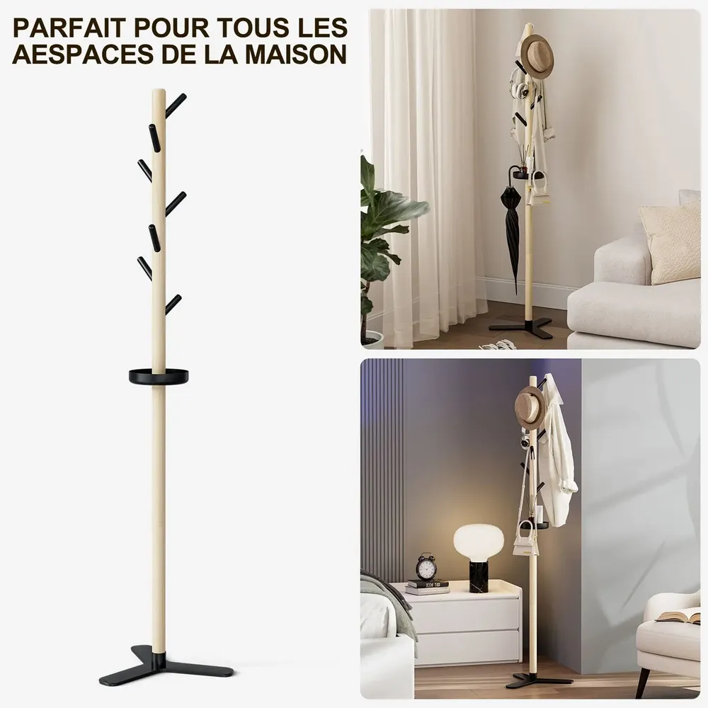 Shelves - KAPANOU Porte-manteau sur pied BBB11-Black - KAPANOU