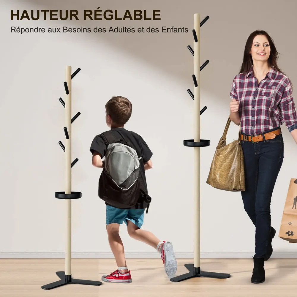 Shelves - KAPANOU Porte-manteau sur pied BBB11-Black - KAPANOU