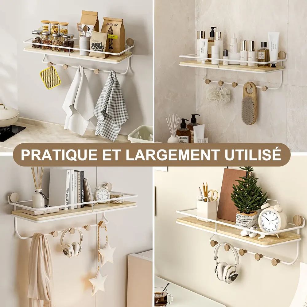 Shelves - KAPANOU Floating Wall Shelf CCC001-W - KAPANOU