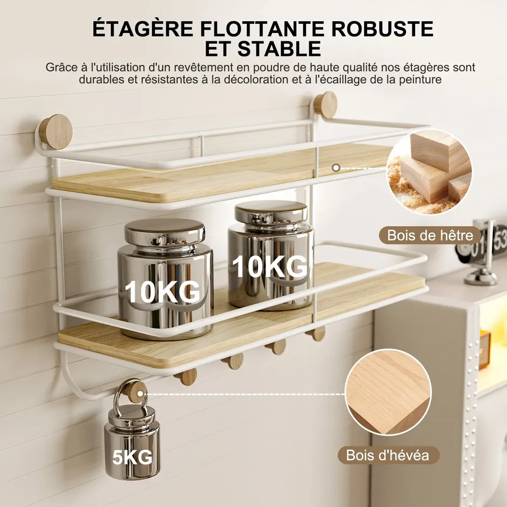 Shelves - KAPANOU floating shelf CCC003-W - KAPANOU