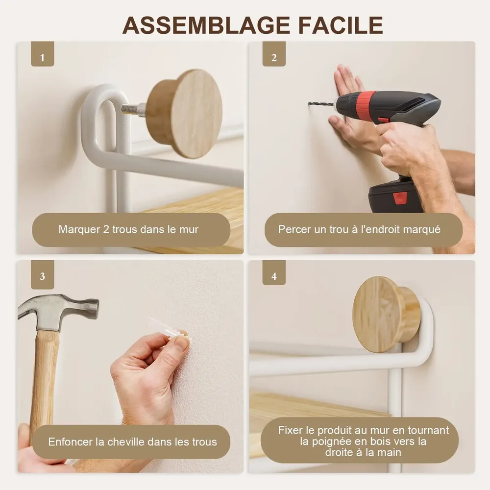 Shelves - KAPANOU floating shelf CCC003-W - KAPANOU