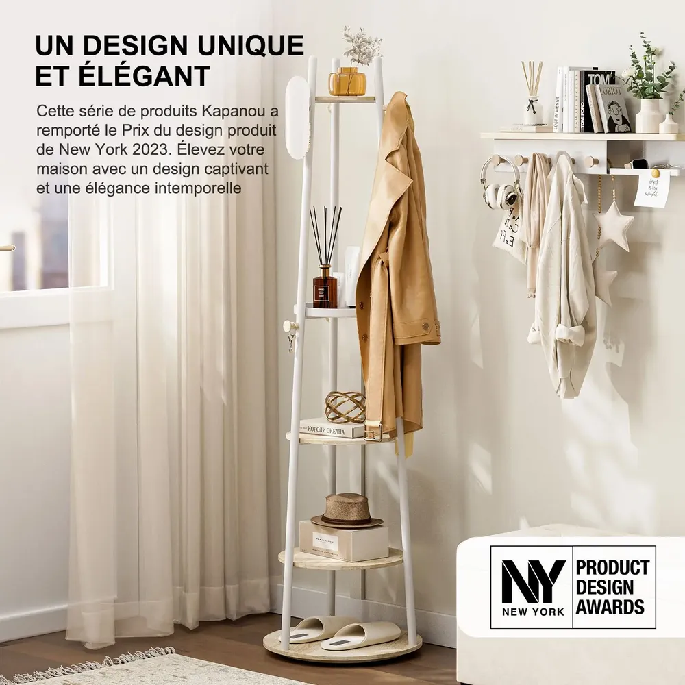 Shelves - KAPANOU CCC005-W rotating coat rack - KAPANOU