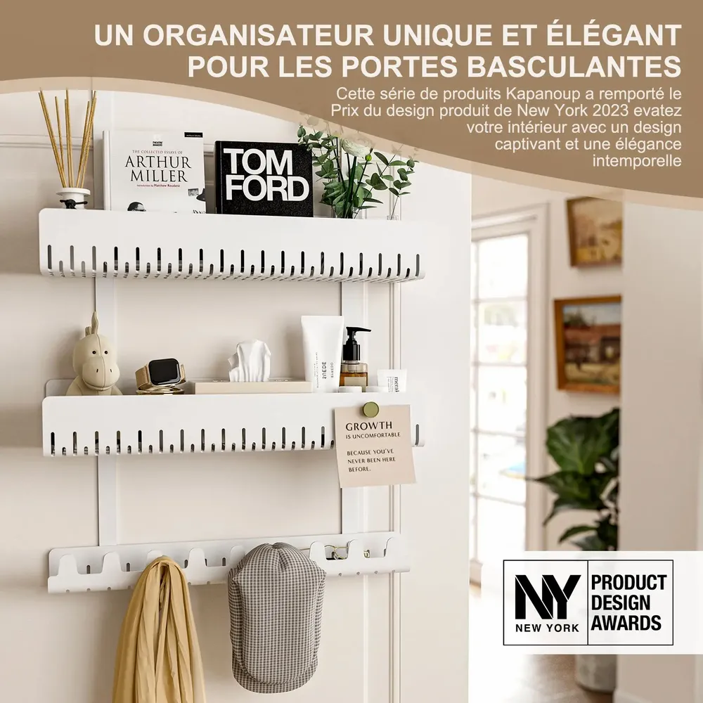Etagères - KAPANOU Crochet derrière la porte CCC007-W - KAPANOU