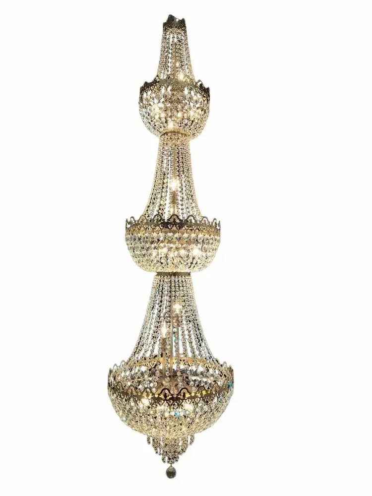 Hanging lights - double height chandelier - CRISTALUX  LIGHTING DESIGN