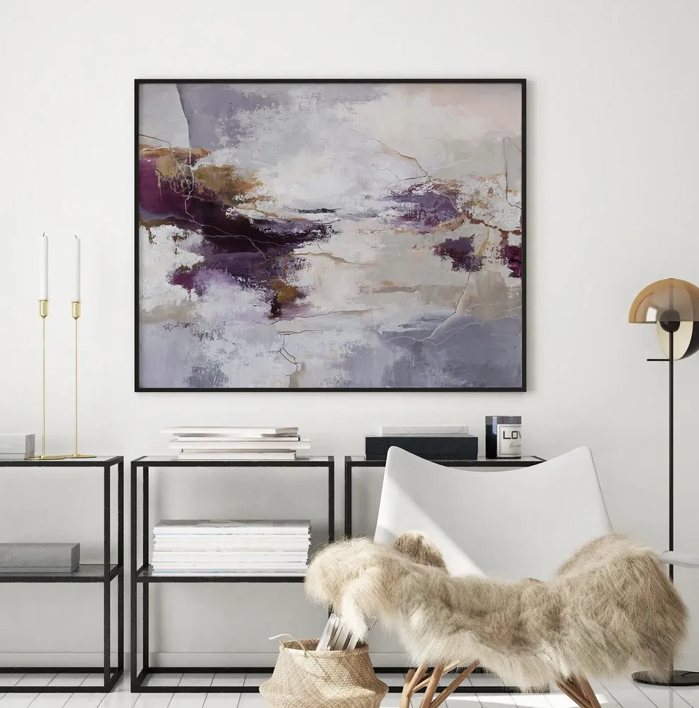 Aménagements pour bureau - « Bloom » Série de peintures abstraites texturées faites à la main - MATISS ART STUDIO