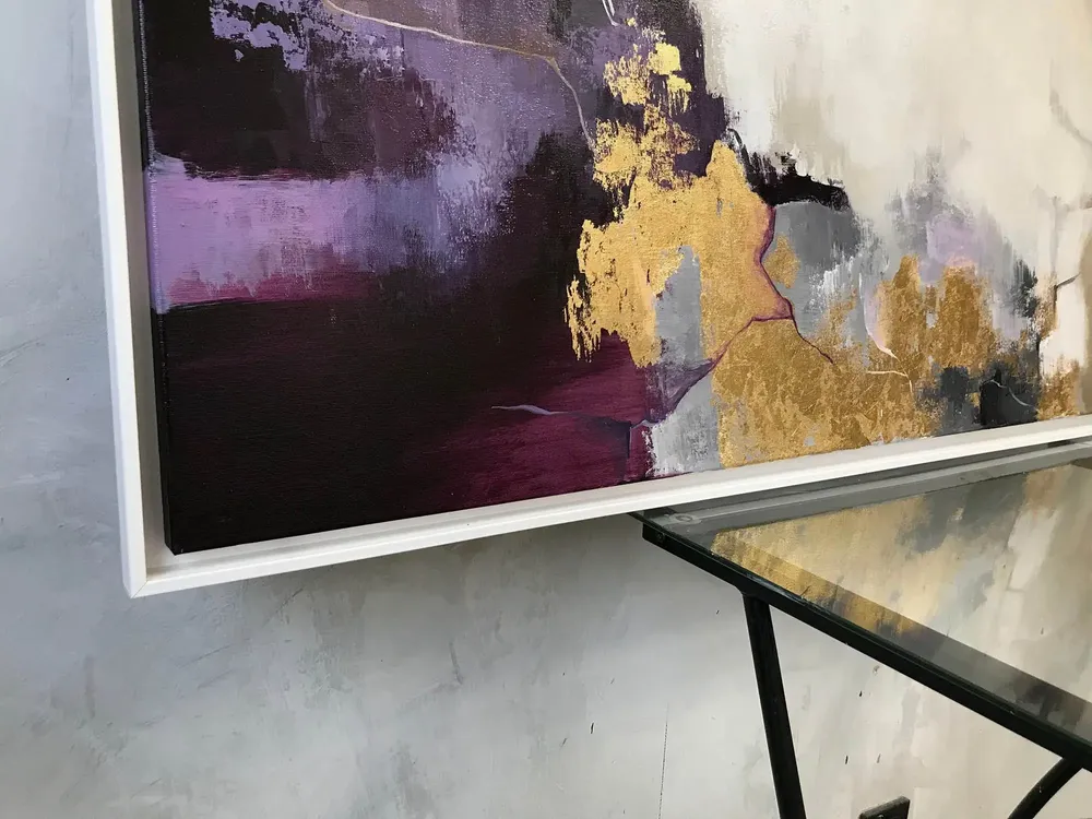 Aménagements pour bureau - « Bloom » Série de peintures abstraites texturées faites à la main - MATISS ART STUDIO