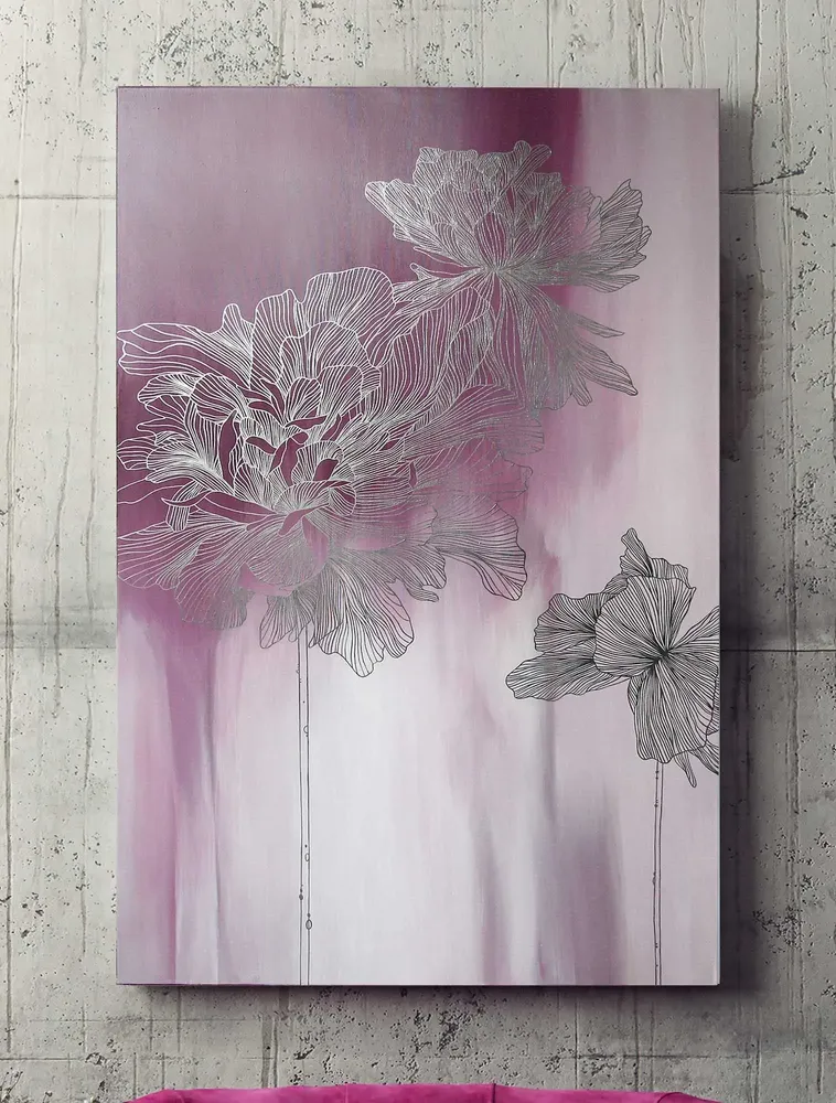 Aménagements pour bureau - « Thinness » Série de peintures abstraites texturées faites à la main - MATISS ART STUDIO