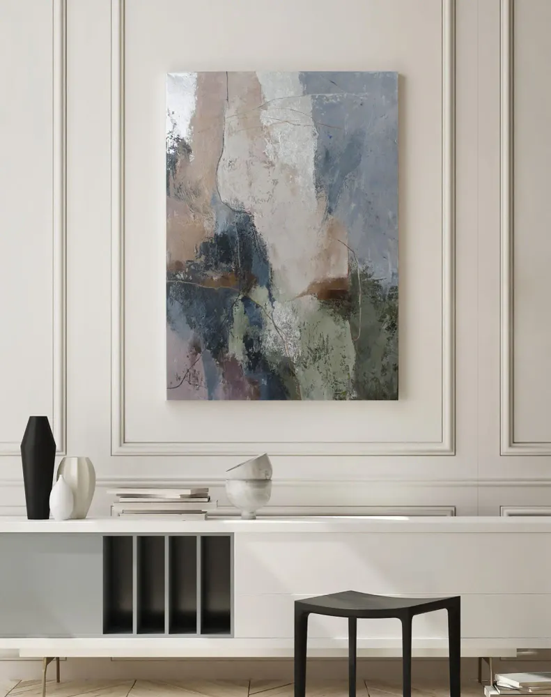 Aménagements pour bureau - « Brume » Série de peintures abstraites texturées faites à la main - MATISS ART STUDIO