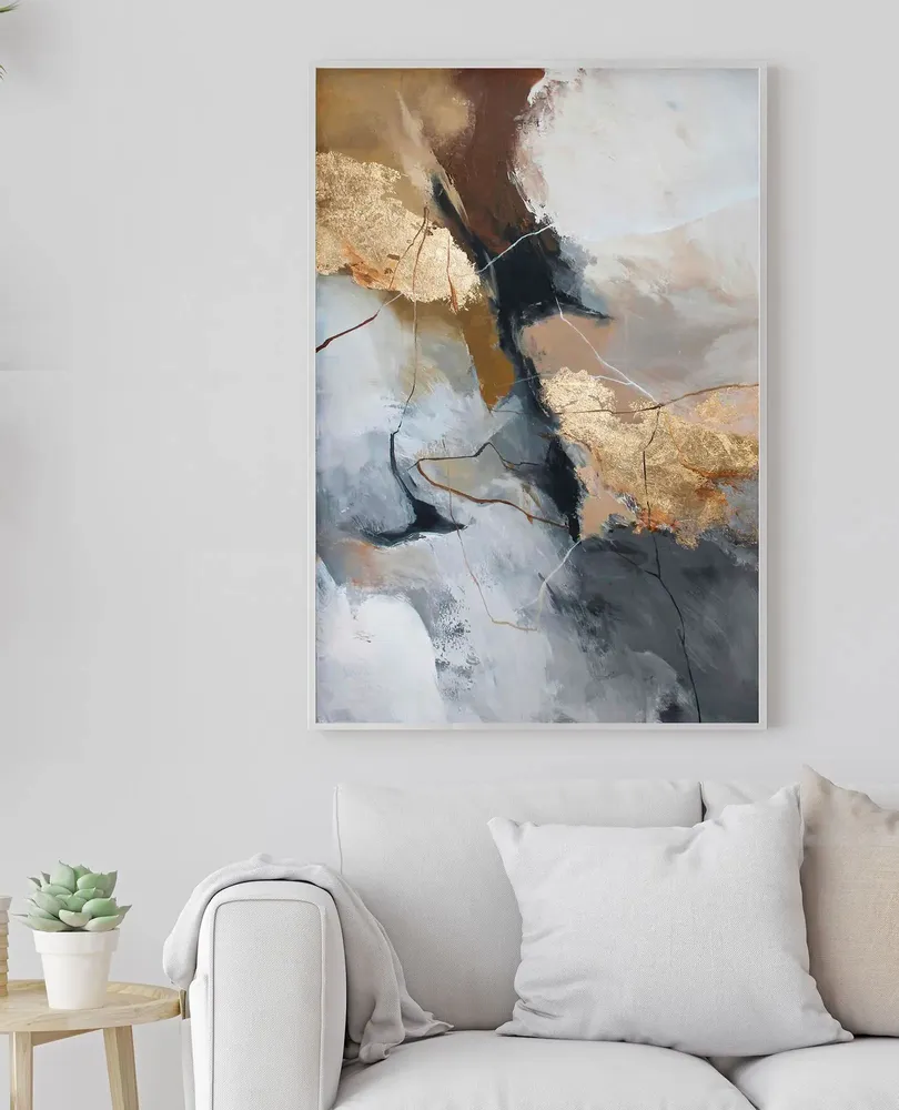 Office design and planning - « Desert » Series of handmade textured abstract paintings - MATISS ART STUDIO