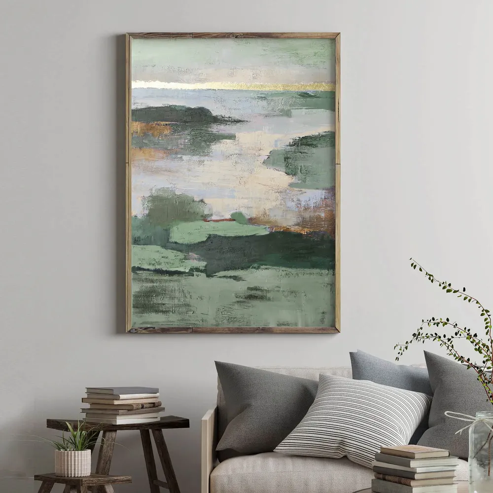 Aménagements pour bureau - « Estuary » Série de peintures abstraites texturées faites à la main - MATISS ART STUDIO