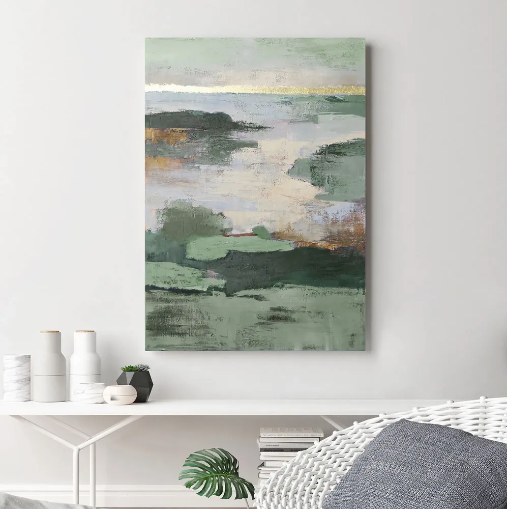 Aménagements pour bureau - « Estuary » Série de peintures abstraites texturées faites à la main - MATISS ART STUDIO