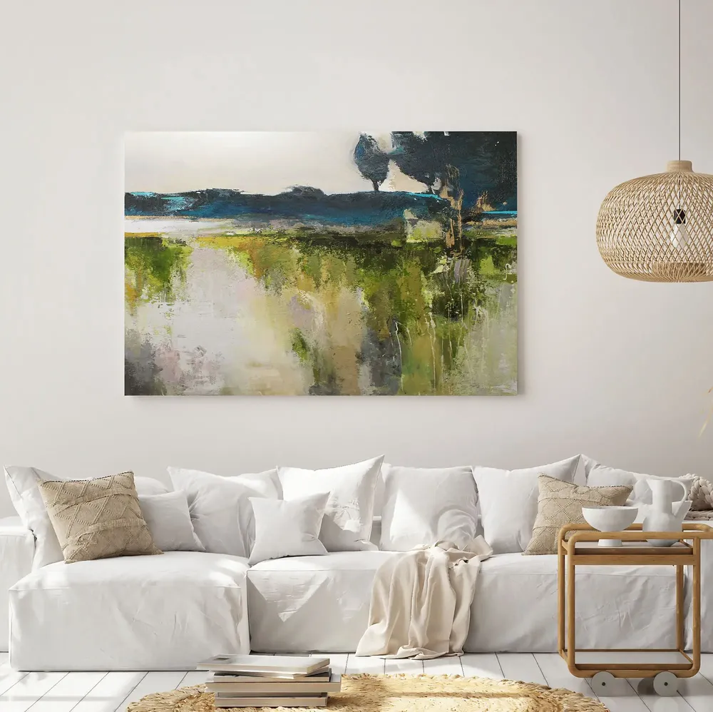 Aménagements pour bureau - « North » Série de peintures abstraites texturées faites à la main - MATISS ART STUDIO