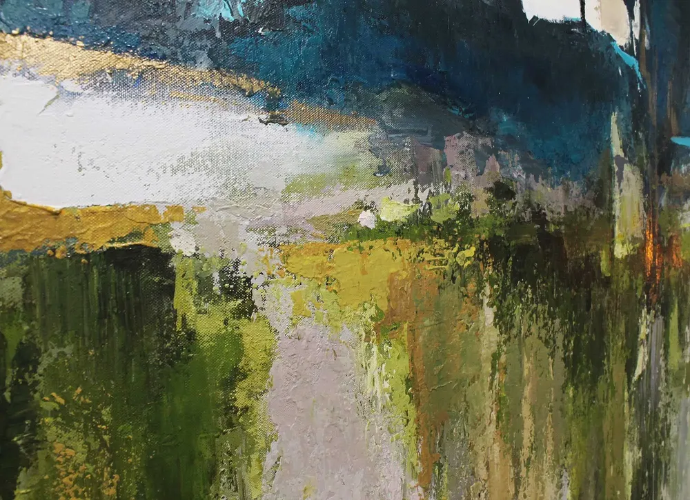 Aménagements pour bureau - « North » Série de peintures abstraites texturées faites à la main - MATISS ART STUDIO