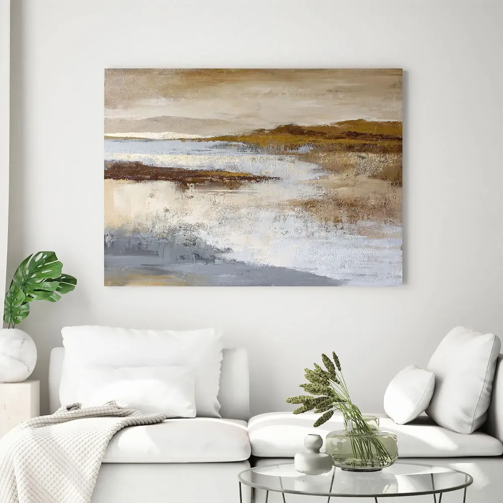 Aménagements pour bureau - « Calabria » Série de peintures abstraites texturées faites à la main - MATISS ART STUDIO