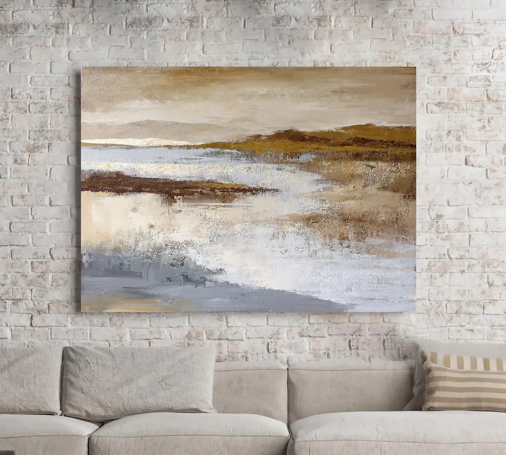 Aménagements pour bureau - « Calabria » Série de peintures abstraites texturées faites à la main - MATISS ART STUDIO