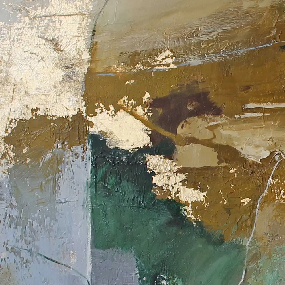 Office design and planning - « Cliff » Series of handmade textured abstract paintings - MATISS ART STUDIO