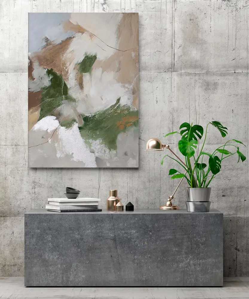 Office design and planning - « Velor » Series of handmade textured abstract paintings - MATISS ART STUDIO