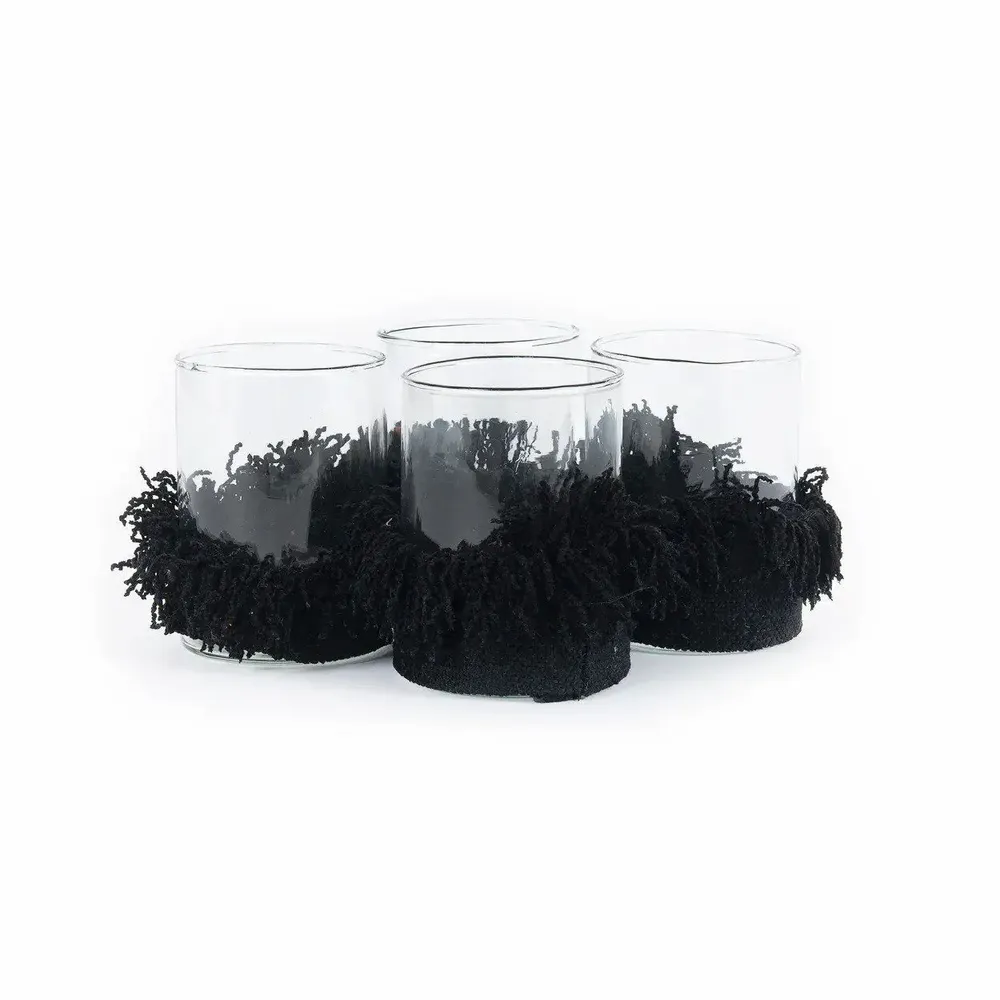 Candlesticks and candle holders - The Oh My Gee Candle Holder - Black Velvet - M - BAZAR BIZAR LIVING