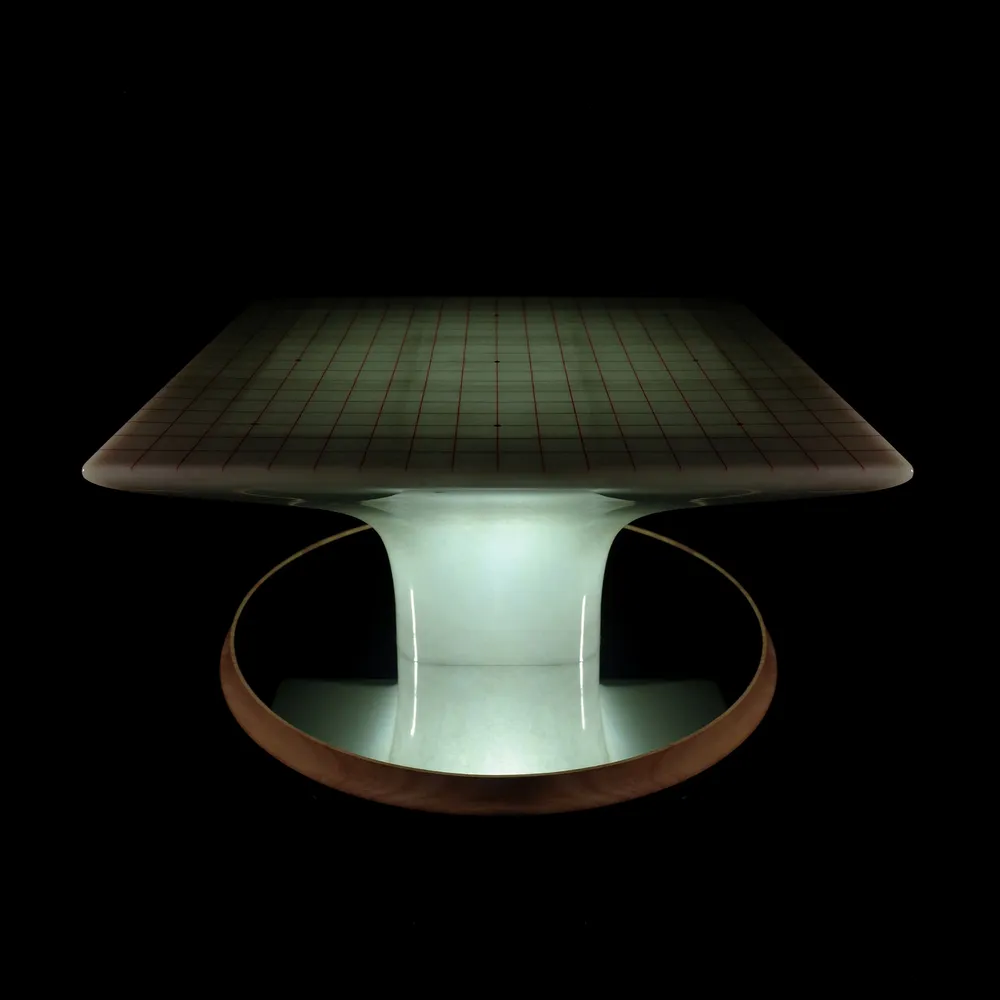Lampadaires - Table d'échiquier avec miroir Taiji - KEIMFLECK