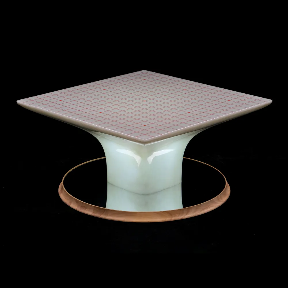 Lampadaires - Table d'échiquier avec miroir Taiji - KEIMFLECK