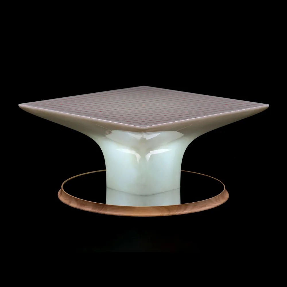 Lampadaires - Table d'échiquier avec miroir Taiji - KEIMFLECK