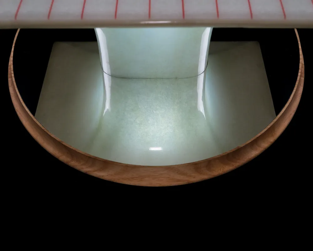 Lampadaires - Table d'échiquier avec miroir Taiji - KEIMFLECK