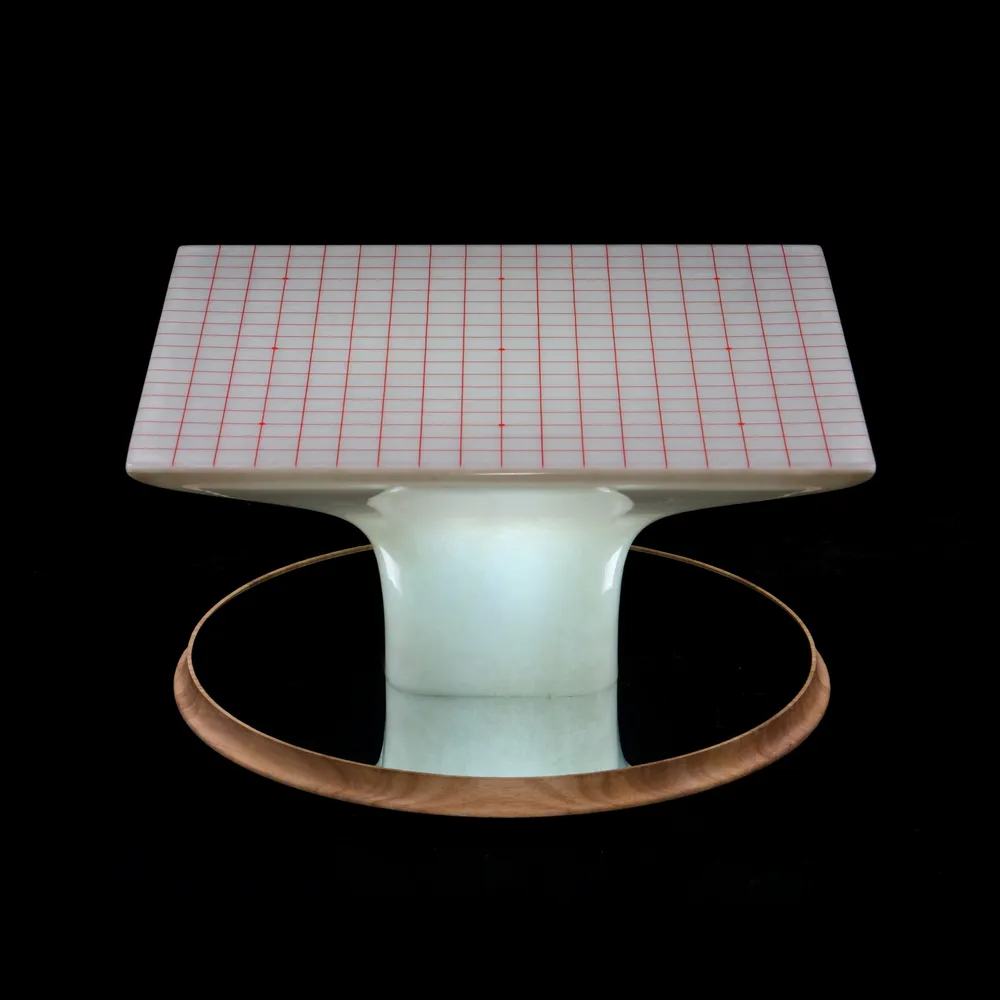 Lampadaires - Table d'échiquier avec miroir Taiji - KEIMFLECK
