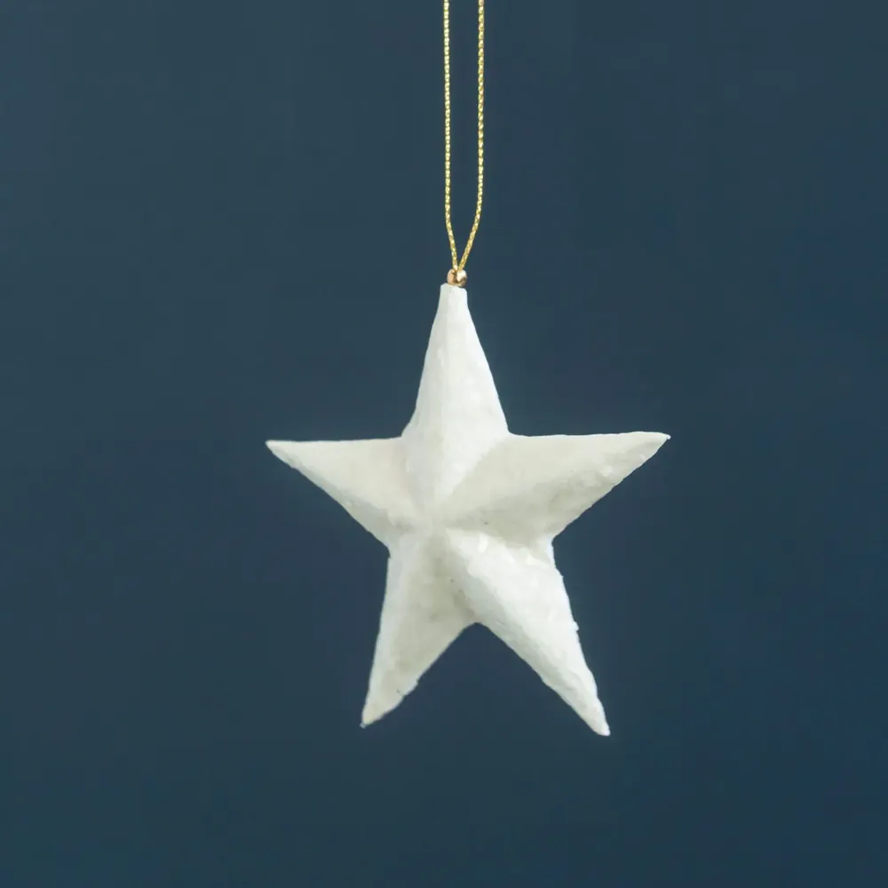 Other Christmas decorations - Trim 3D star capiz pulp - KINTA
