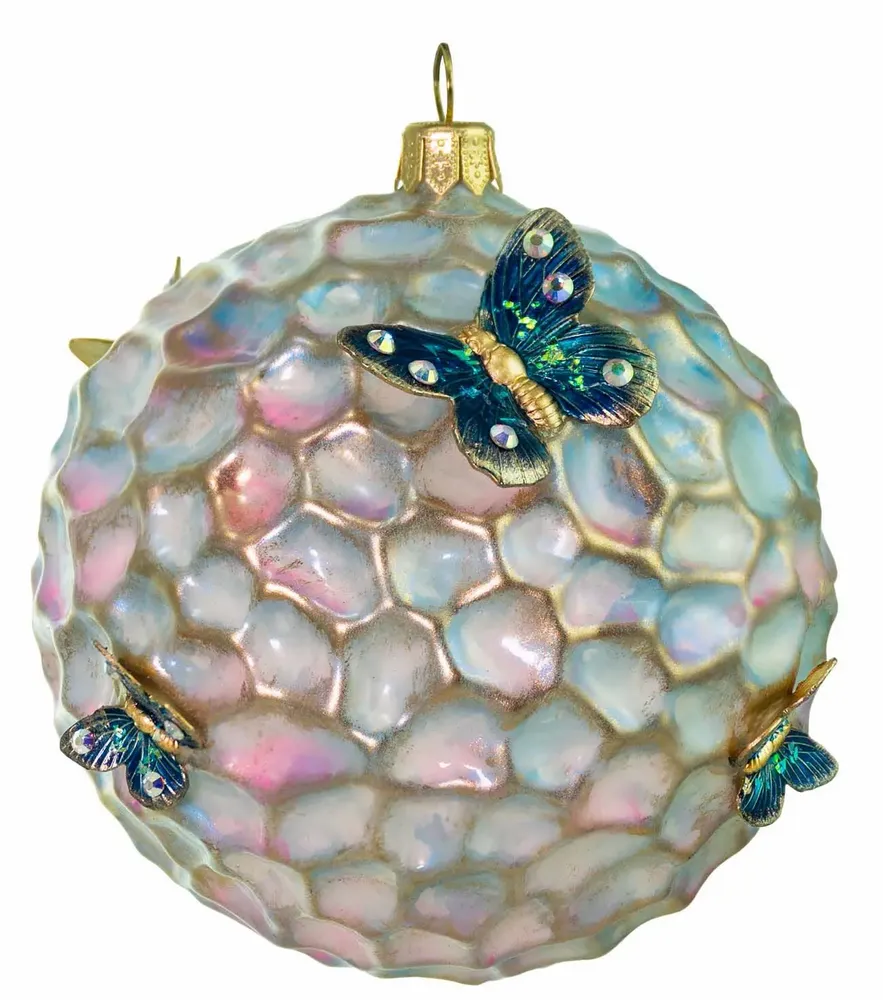 Christmas garlands and baubles - Opalescent Butterfly Ball - GLITTERLAB