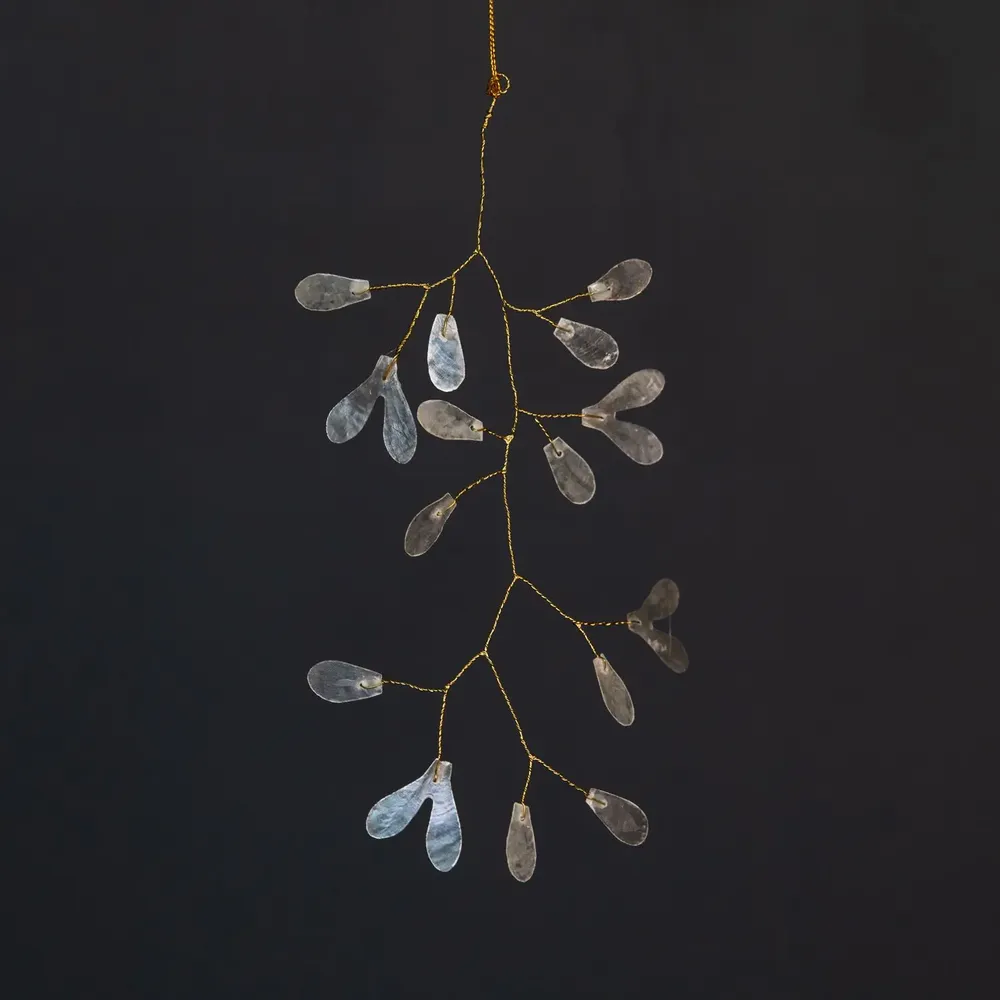Other Christmas decorations - Mistletoe trims capiz - KINTA