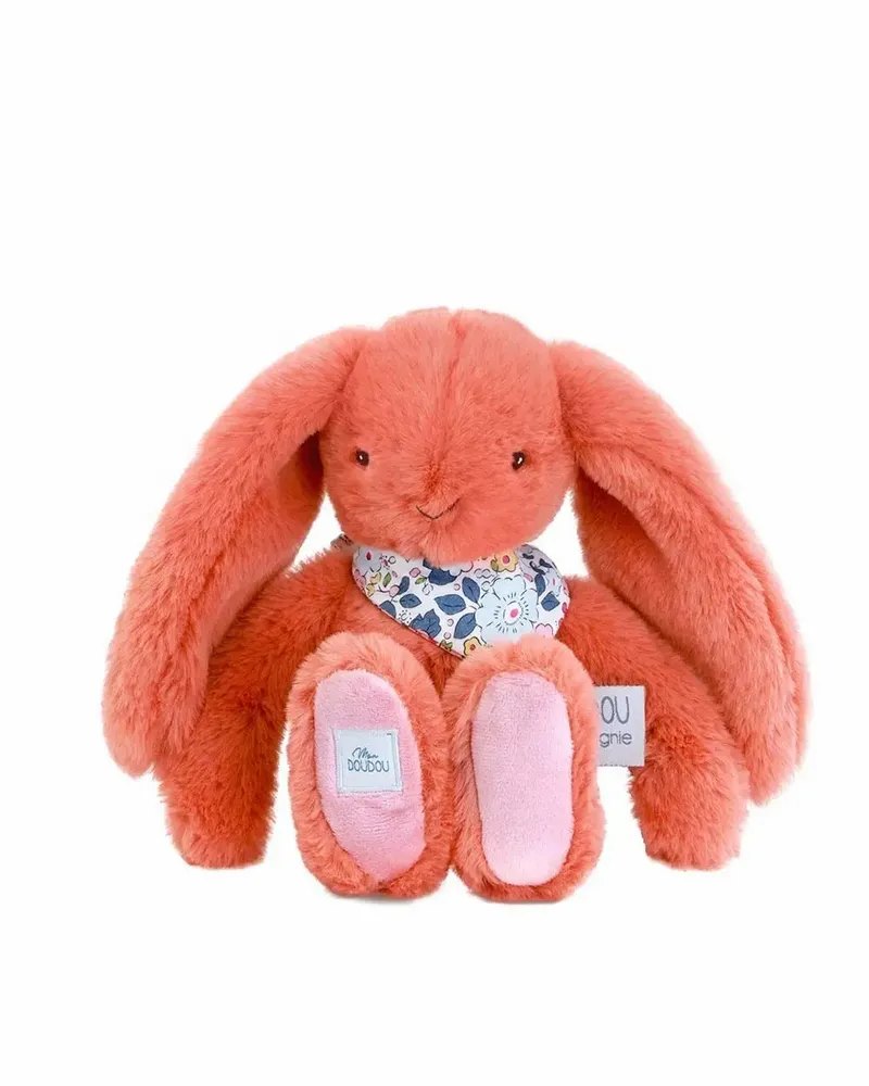 Cadeaux - LAPIN FLEURETTE - Terracotta 25 cm - DOUDOUETCOMPAGNIE HISTOIREOURS