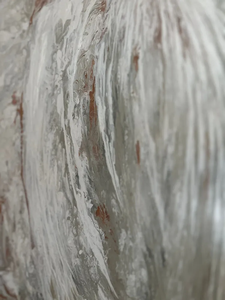 Tableaux - Le Cri Blanc est une grande peinture abstraite - TURIK&ART (KSENIIA TURIK)