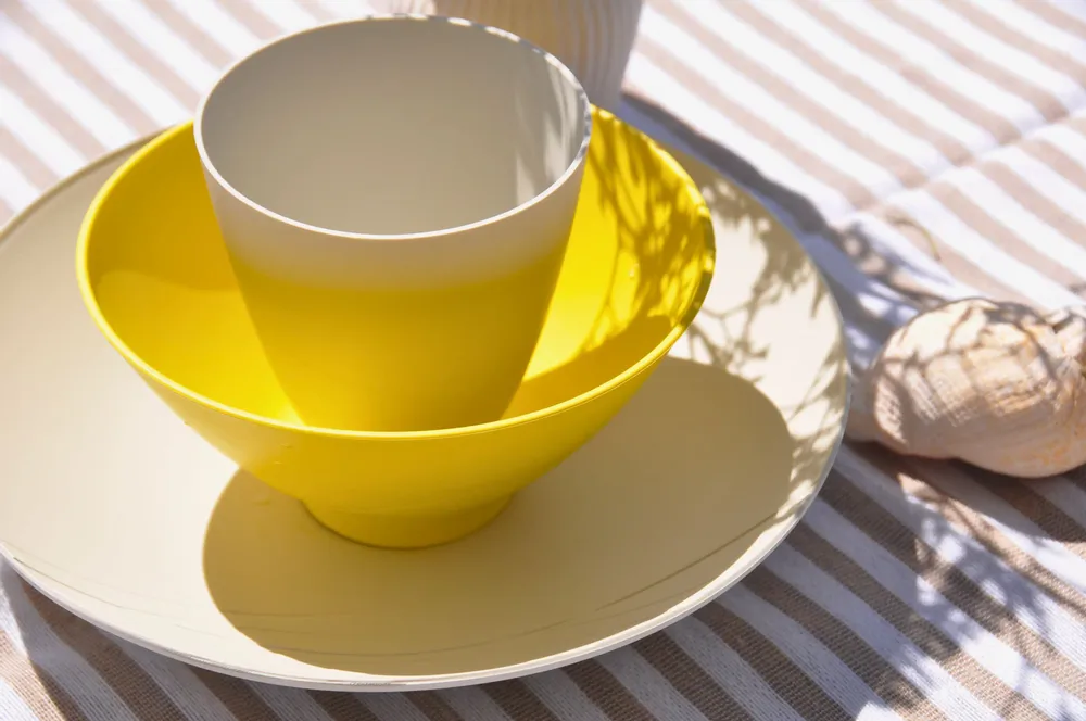 Everyday plates - Yellow and Gray Natural Dinnerware Essential Set - TABLE & NATURE