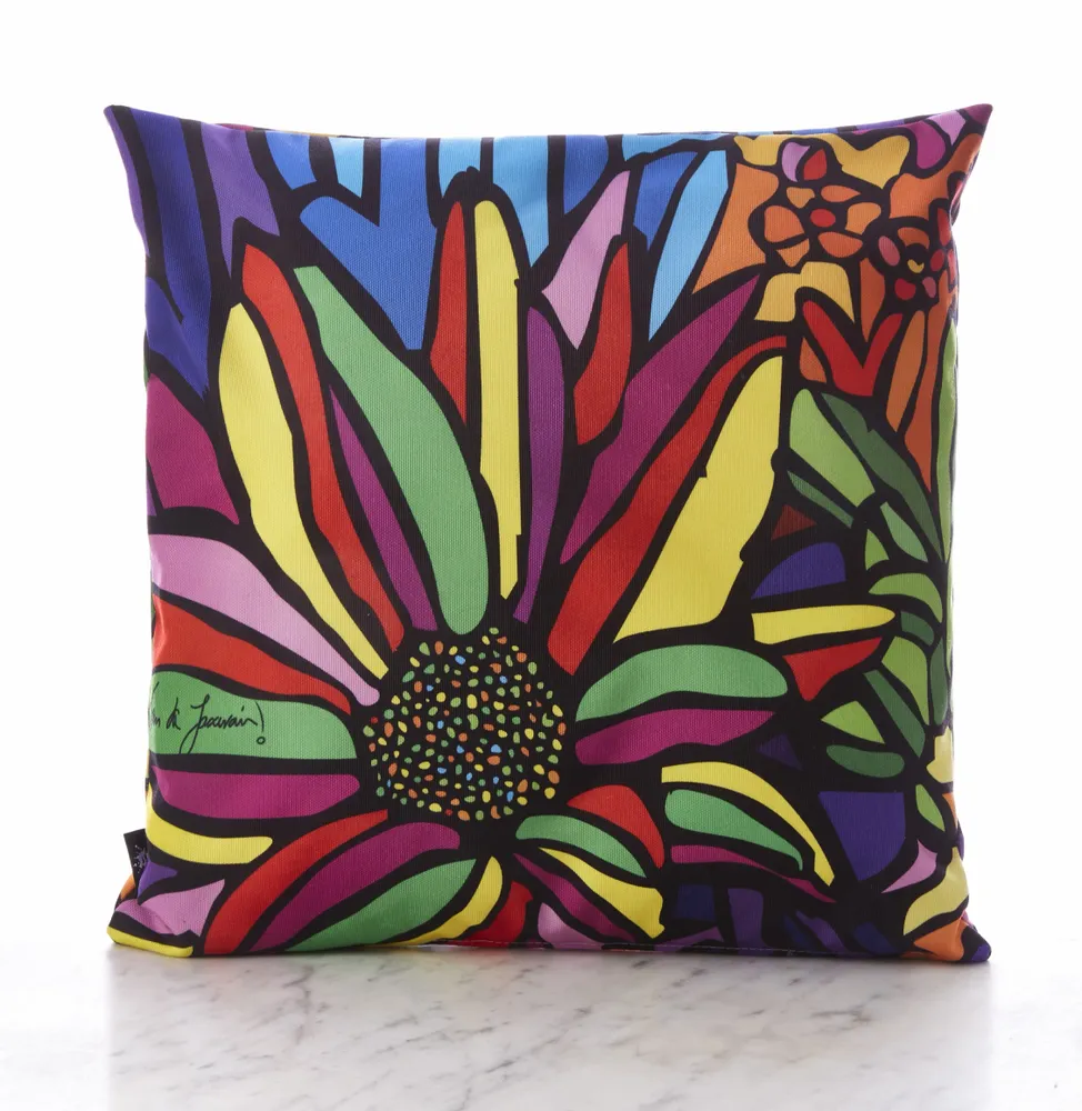 Garden textiles - Flowers 45 x 45 outdoor cushion - Design by Juan de Lascurain - ARTDECORIS