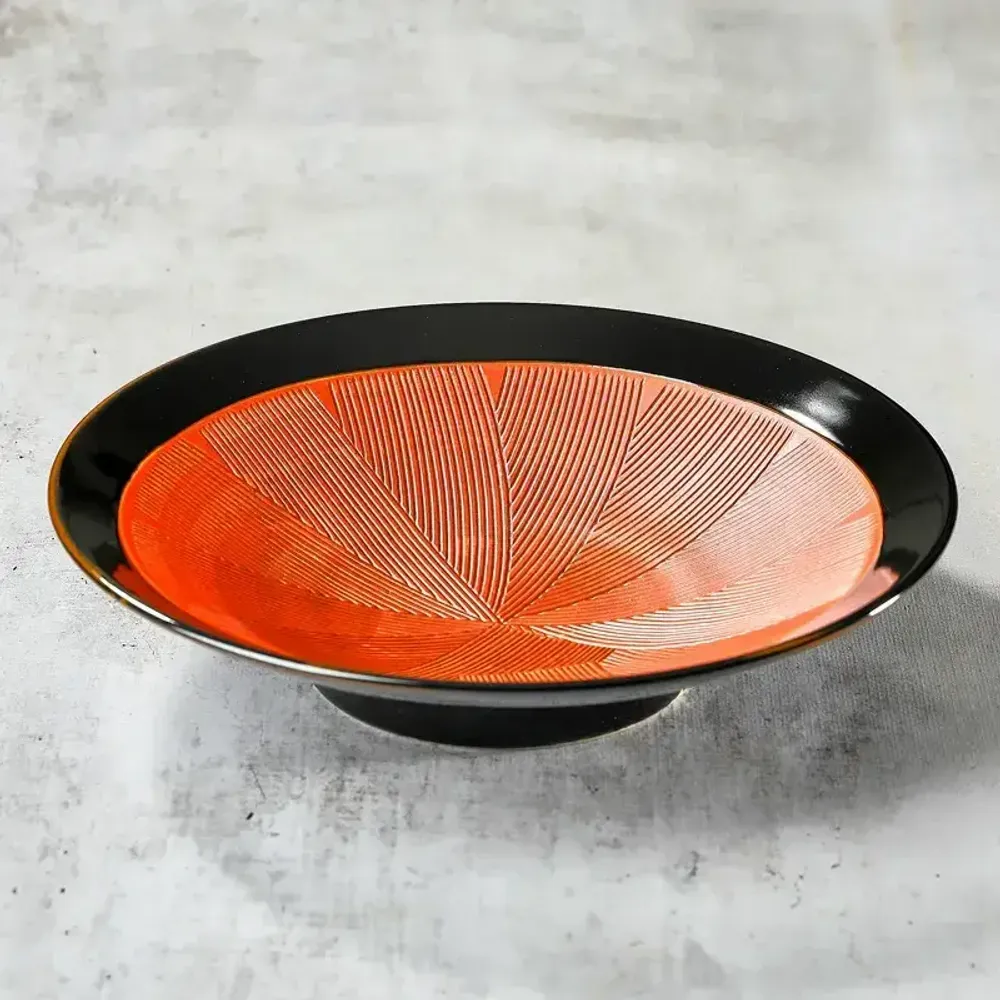 Everyday plates - Kushime membachi plate 27 CM - NISHIKIDÔRI