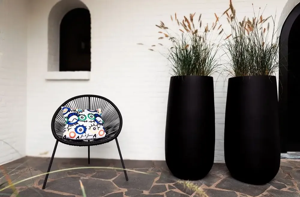 Garden textiles - Ojitos 45 x 45 outdoor cushion - Design by Juan de Lascurain - ARTDECORIS