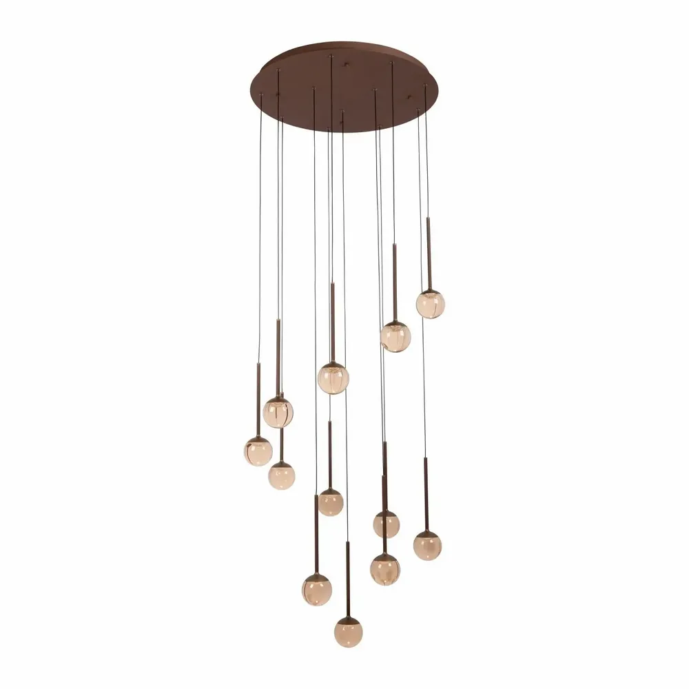 Hanging lights - Lucide CALINA - Pendant Light - Ø 70 cm - LED Dim. - 12x7W PREMIUM - LUCIDE