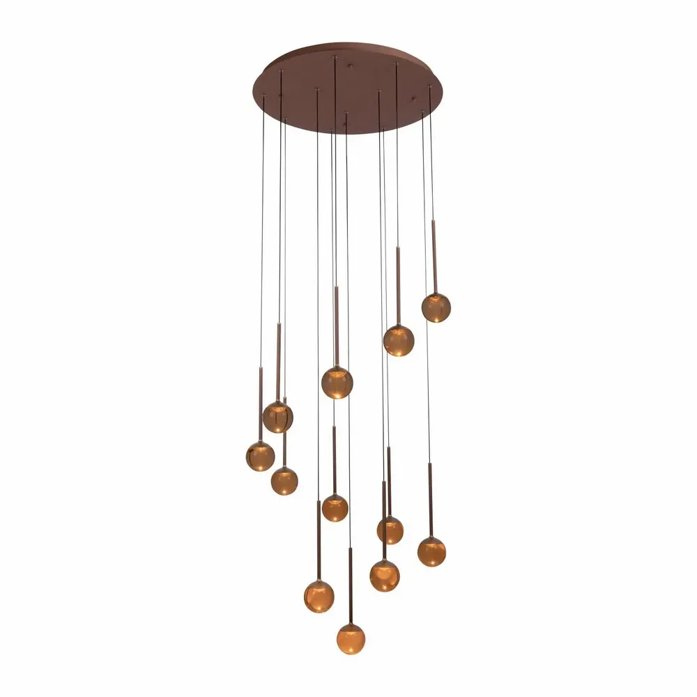Hanging lights - Lucide CALINA - Pendant Light - Ø 70 cm - LED Dim. - 12x7W PREMIUM - LUCIDE