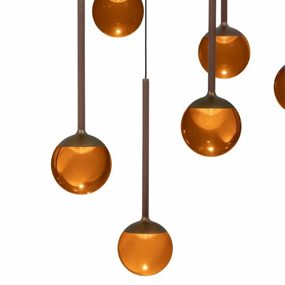 Hanging lights - Lucide CALINA - Pendant Light - Ø 70 cm - LED Dim. - 12x7W PREMIUM - LUCIDE