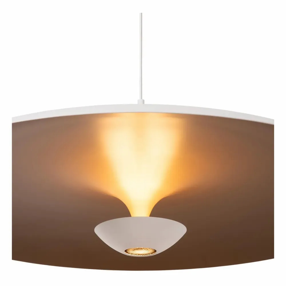 Hanging lights - Lucide KENNETH - Pendant Light - Ø 80 cm - LED Dim. - 1x22W - White - LUCIDE