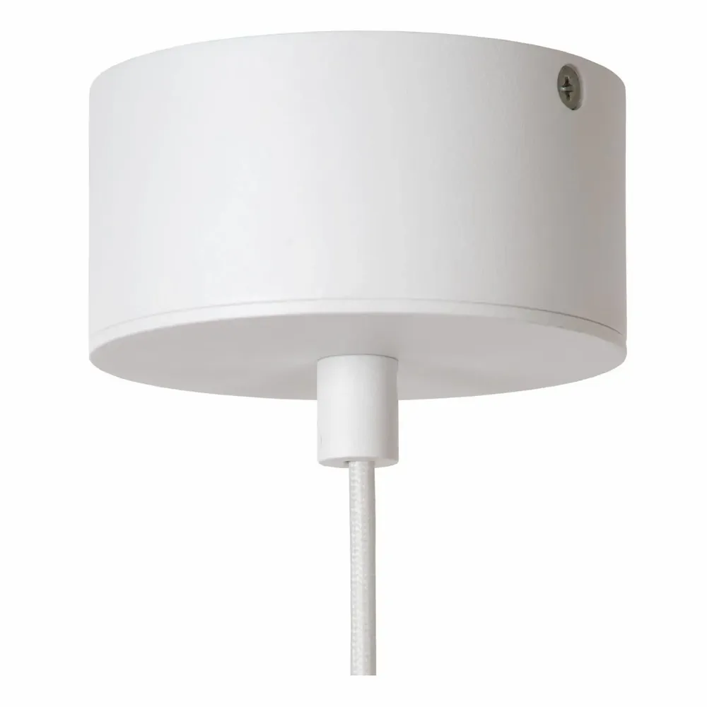 Hanging lights - Lucide KENNETH - Pendant Light - Ø 80 cm - LED Dim. - 1x22W - White - LUCIDE