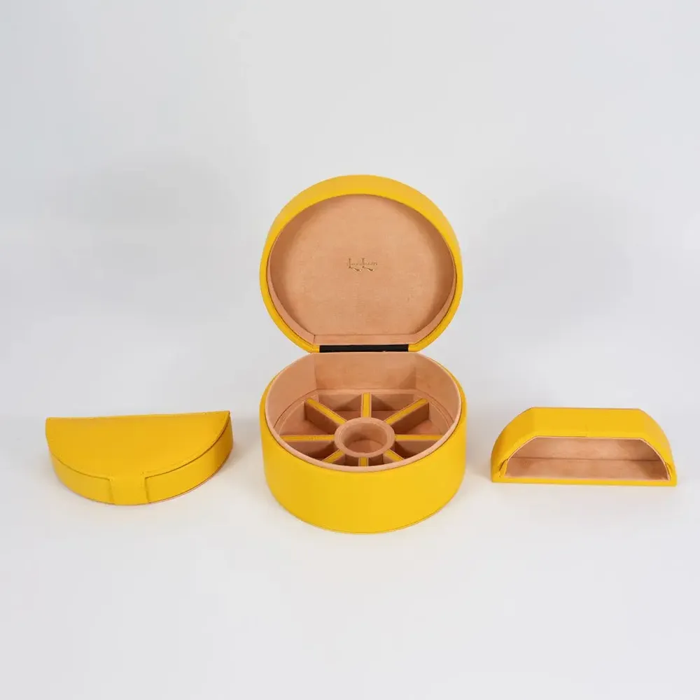 Jewelry - Jewelry box round hard - HARVEST BY LINEA LUXE